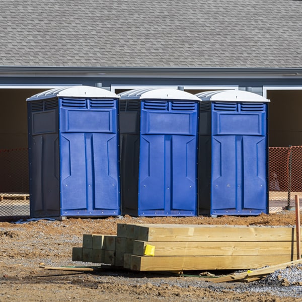 how can i report damages or issues with the porta potties during my rental period in Storrs Connecticut